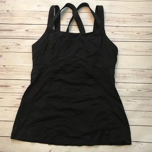 Lululemon Black Criss Cross Strap Tank
